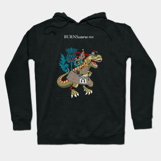 Clanosaurus Rex BURNSsaurus rex Plaid Burns Scotland Robbie Burns Family Tartan Hoodie